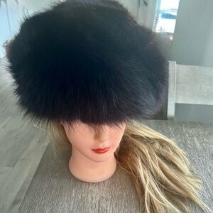 Elegant Black Mink Fur Hat
